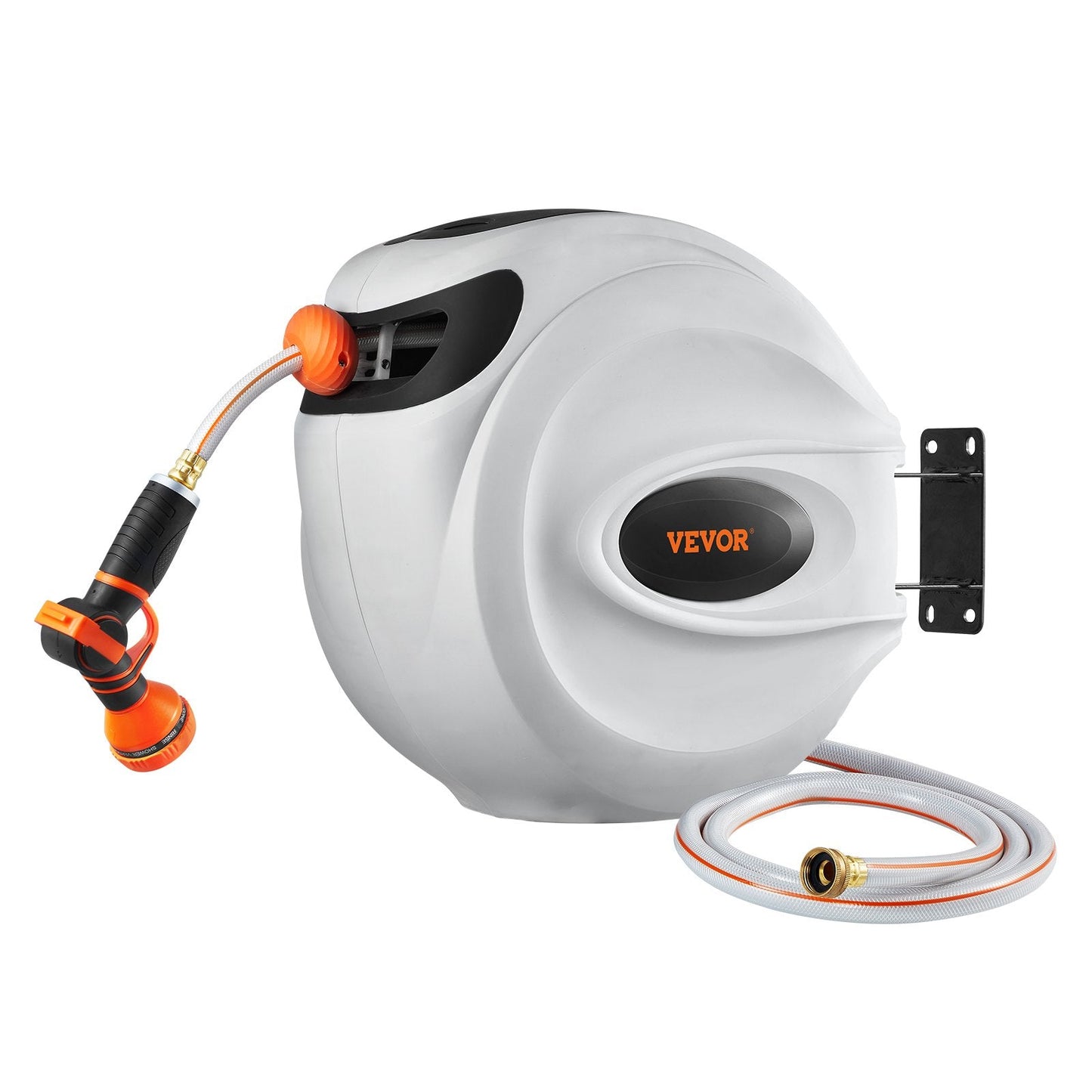 💦 130ft Heavy-Duty Hose Reel 🌟 Auto Rewind | Wall Mount 🚿 9-in-1 Spray & Tangle-Free Magic!🔥Summer Limited-Time Offer